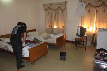 Unser Zimmer im Hotel Sahara