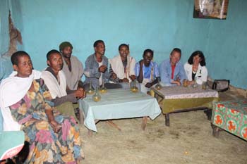 beim Testing von Honigwein