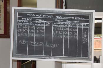 Abflugzeiten in Lalibela
