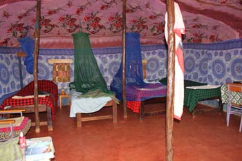 Unsere Schlafhütte bei Henry