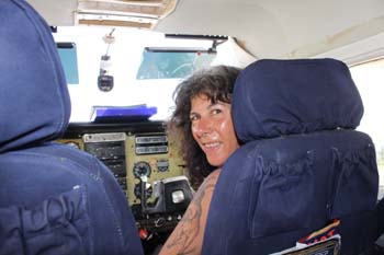 Anneliese bereit für den Job als CoPilot