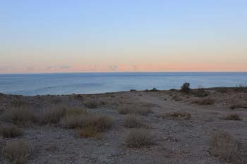 Morgens um 6 am Toten Meer