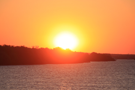 4. Sonnenuntergang am Zambesi River